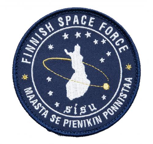 Särmä Finnish Space Force moraalimerkki, 90 mm