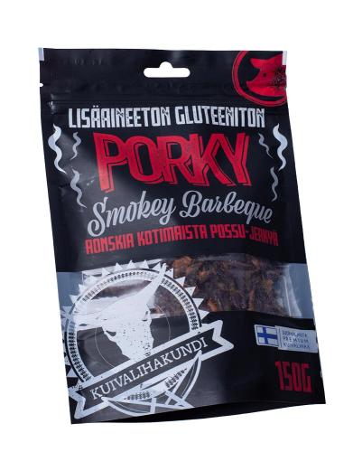 Kuivalihakundi Greasy Pork Jerky Smokey BBQ kuivaliha. 
