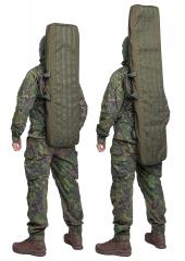 Särmä TST Kiväärilaukku. Kumpikin pituusvaihtoehto on helppo kantaa selässä.