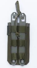 Blackhawk Single M4/M16 Open Top Mag Pouch, vihreä, ylijäämä. Kiinnittyy neljään - ja vain neljään - riviin nauhakujastoa.