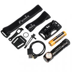 Fenix HM61R Black Edition otsalamppu. Monipuolinen kiinnityssetti mahdollistaa valon saamisen mihin haluat.