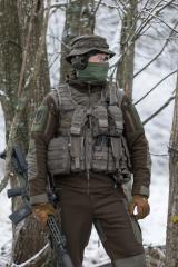 Ruotsalainen SVS 12 taisteluliivi taskuilla, vihreä, ylijäämä. 