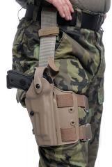 Safariland 6004 SLS Tactical Holster pistoolikotelo, Beretta 92, kojootinruskea, ylijäämä. 