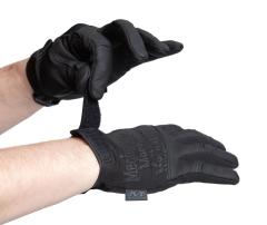 Mechanix Recon Glove, Covert. Ranteessa kumitettu tarranauhakiinnitys.