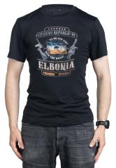 Forgotten Weapons Elbonia T-paita, merinovillaa. Mallin pituus 181 cm, rinnanympärys 96 cm ja vyötärö 88 cm. Päällä koko Medium Regular.