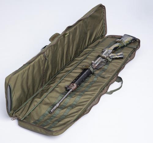 Särmä TST Kiväärilaukku. Pidempi malli sopii pidemmillekin rautakravateille aina 130 cm pituuteen asti.