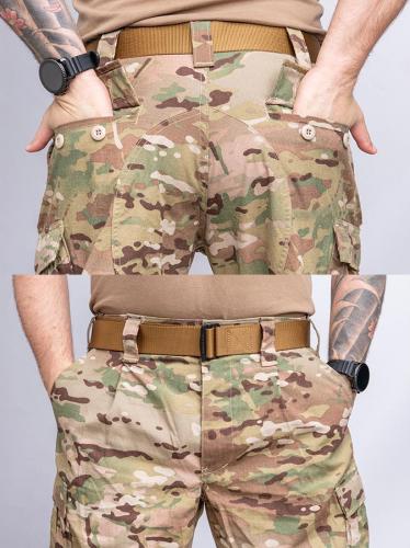 Propper FR Combat Ensemble Trousers, Multicam, ylijäämä. Taskuja löytyy edestä ja takaa.