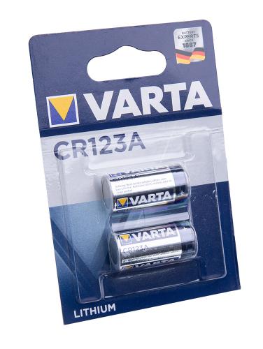 Varta Lithium CR123A litiumparisto, 2-pack. 