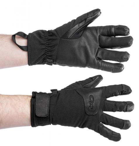 Outdoor Research Stormfighter Sensor Gloves, mustat, ylijäämä
