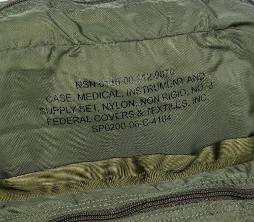 US M3 taistelulääkintälaukku, oliivinvihreä, ylijäämä. Ehtaa jenkkikamaa.