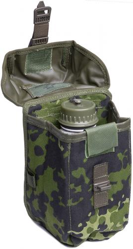 Tanskalainen M48 kenttäpullo, alumiinia, ylijäämä. Kulkee vaikka ihan modernissakin taskussa! (Tasku myydään erikseen.)