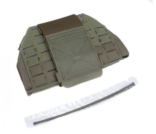 Arbor Arms Minuteman Plate Carrier w. 4" Velcro elastic cummerbund. Paino: 408 g (yksinkertaisimmalla vyöhihnalla)