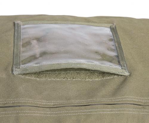 Blackhawk Body Armor Bag, vihreä, ylijäämä. Ikkunatasku persoonallisia merkintöjä varten.