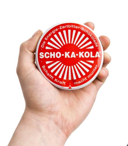 Scho-Ka-Kola, 100 g peltirasiassa. 