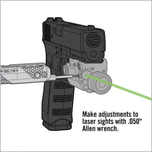 Real Avid 4-in-1 Tool for Glock monitoimityökalu. Kuusiokoloavaimella voi säätää myös lasertähtäimiä.