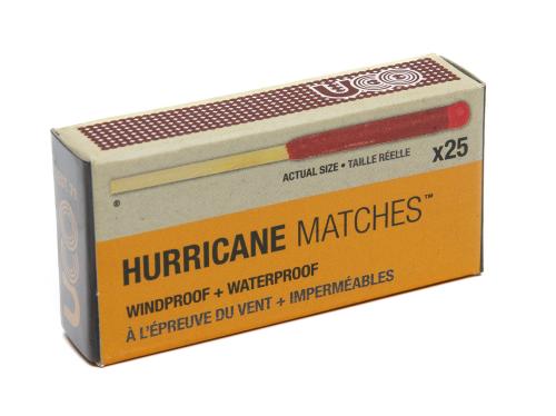 UCO Hurricane Matches myrskytikut