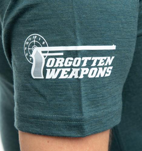 Forgotten Weapons Gun Jesus T-paita, merinovillaa. 
