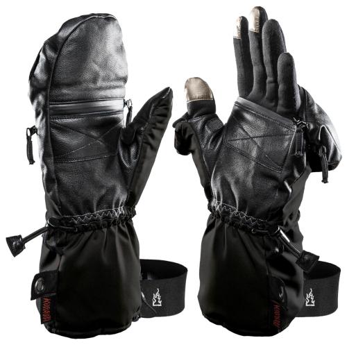 The Heat Company Heat 3 Smart talvikäsineet. Kaksi hanskaa yhdessä: Päällä erittäin lämmin rukkanen, jonka alle on integroitu alushanska.